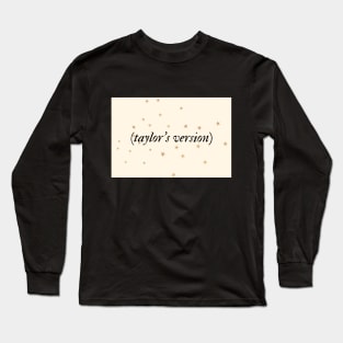 taylor's version Long Sleeve T-Shirt